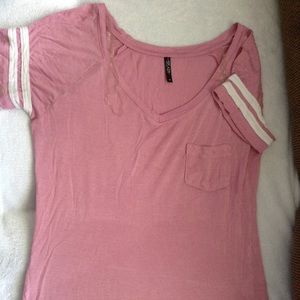 Splash Blush Colored Juniors Top